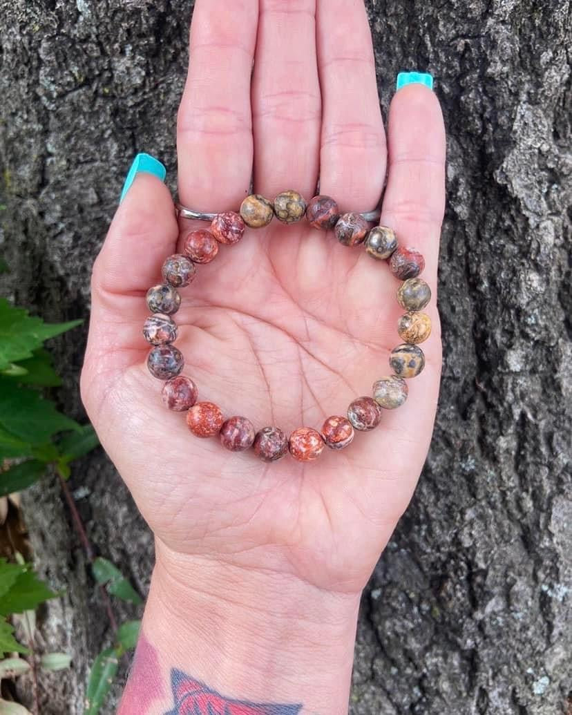 Leopard Spot Jasper Bracelets 8mm