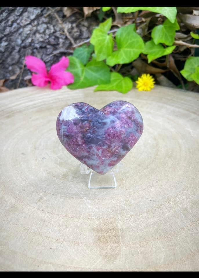 Pink Tourmaline Heart