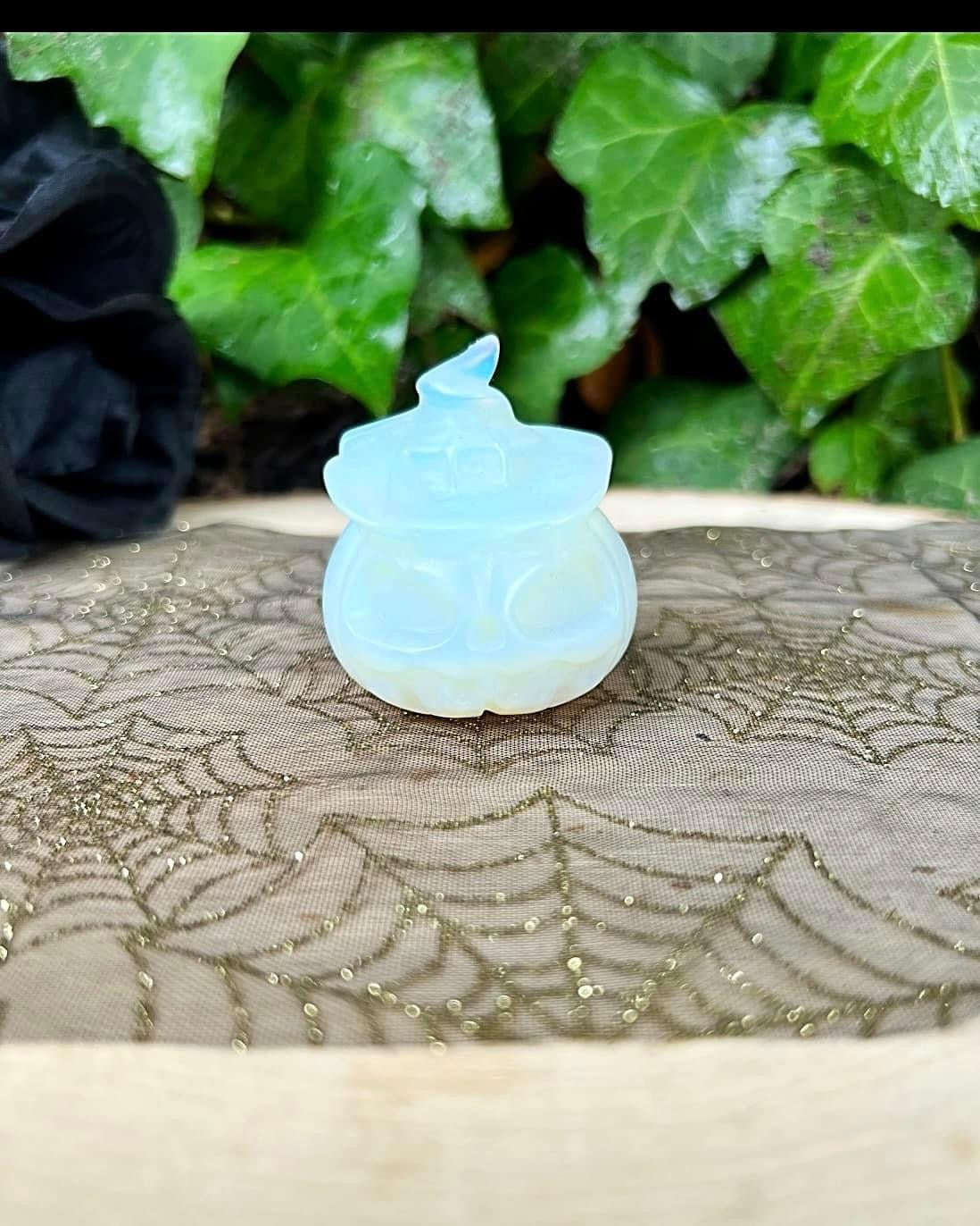 Opalite Witch Pumpkin