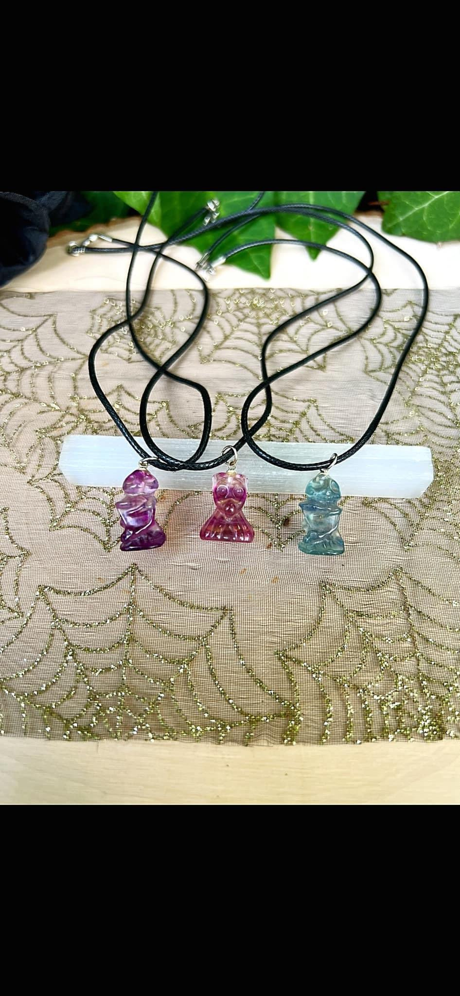 Fluorite Jack and Zero Necklaces