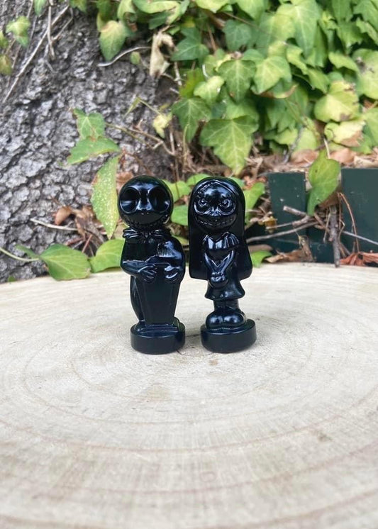 Black Obsidian Jack and Sally