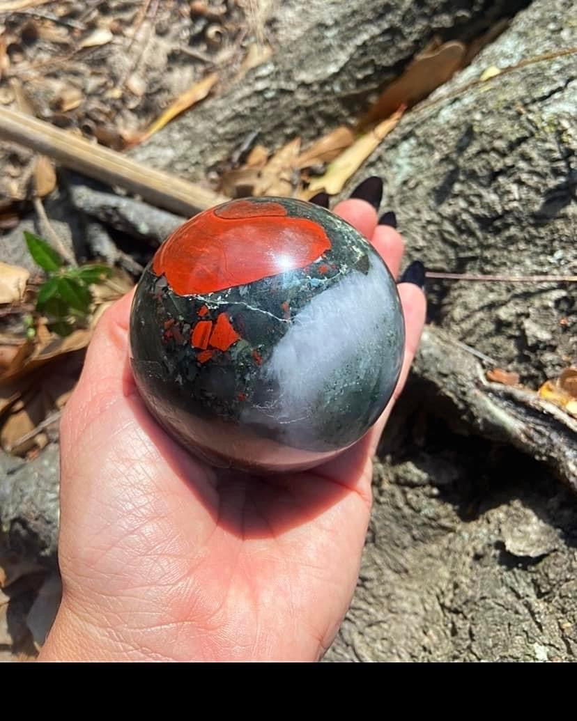 African Bloodstone Sphere