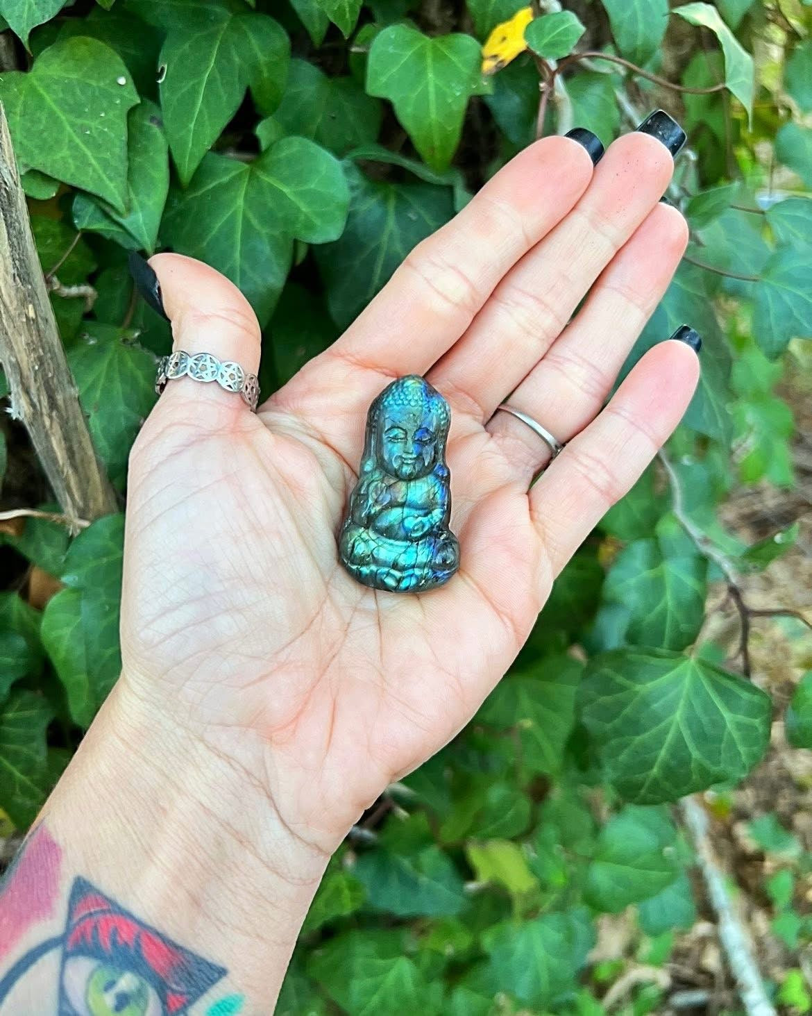 Labradorite Buddha