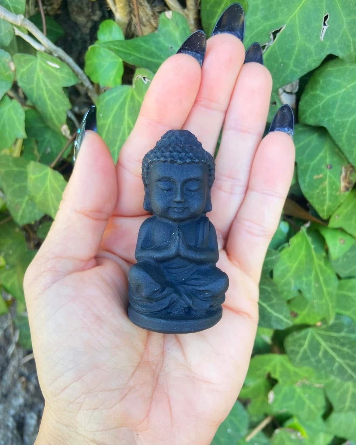 Black Obsidian Buddha