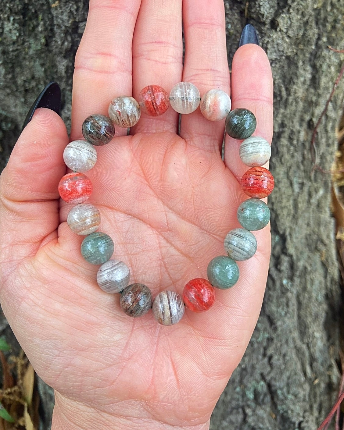 Melaleuca Garden Quartz Bracelets 10mm