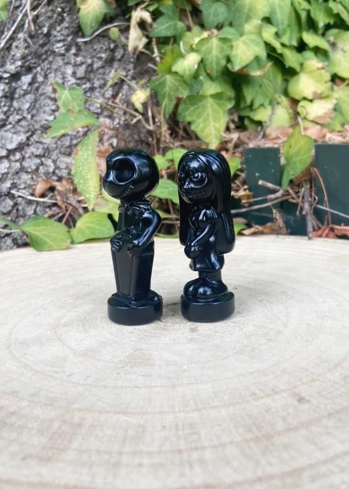 Black Obsidian Jack and Sally