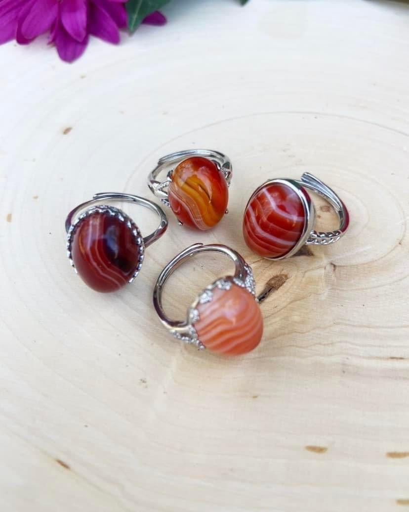 Banded Agate Rings