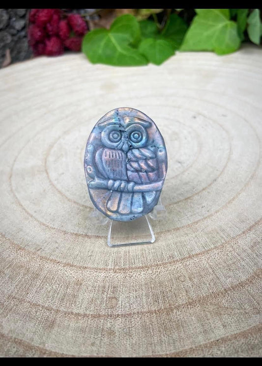 Labradorite Owl