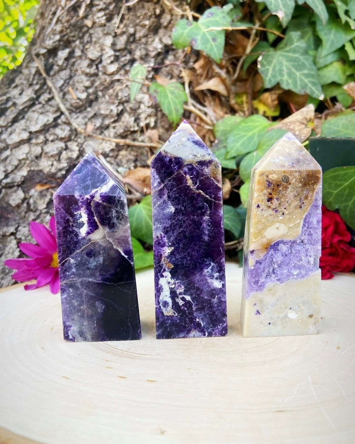 Raw Amethyst Towers
