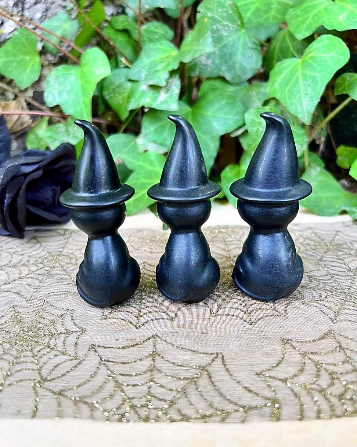 Black Obsidian Witch Cats