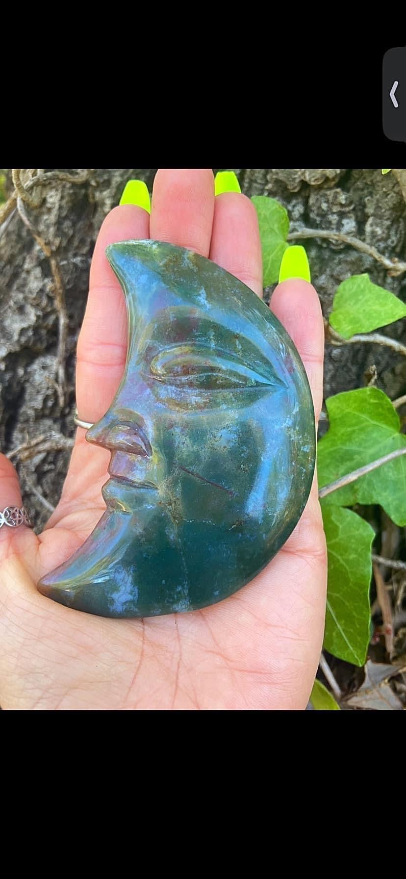 Ocean Jasper Moon Face