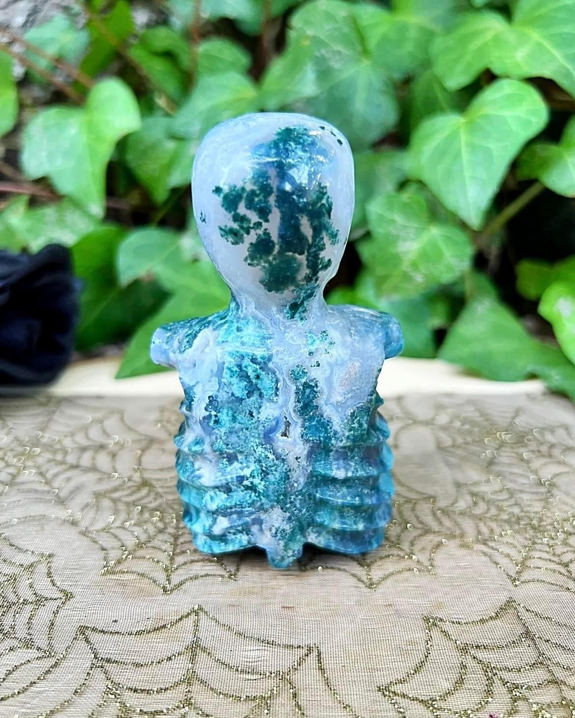 Moss Agate Skeleton