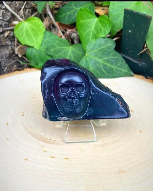 Fluorite Skull Slab