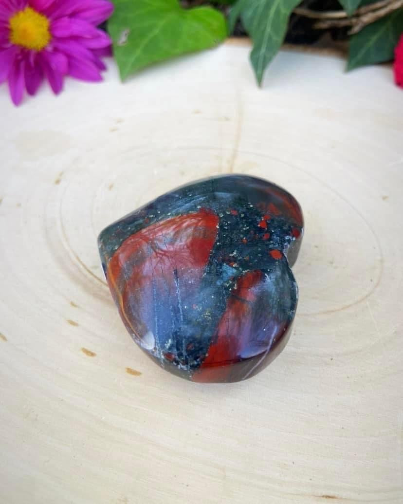 African Bloodstone Heart