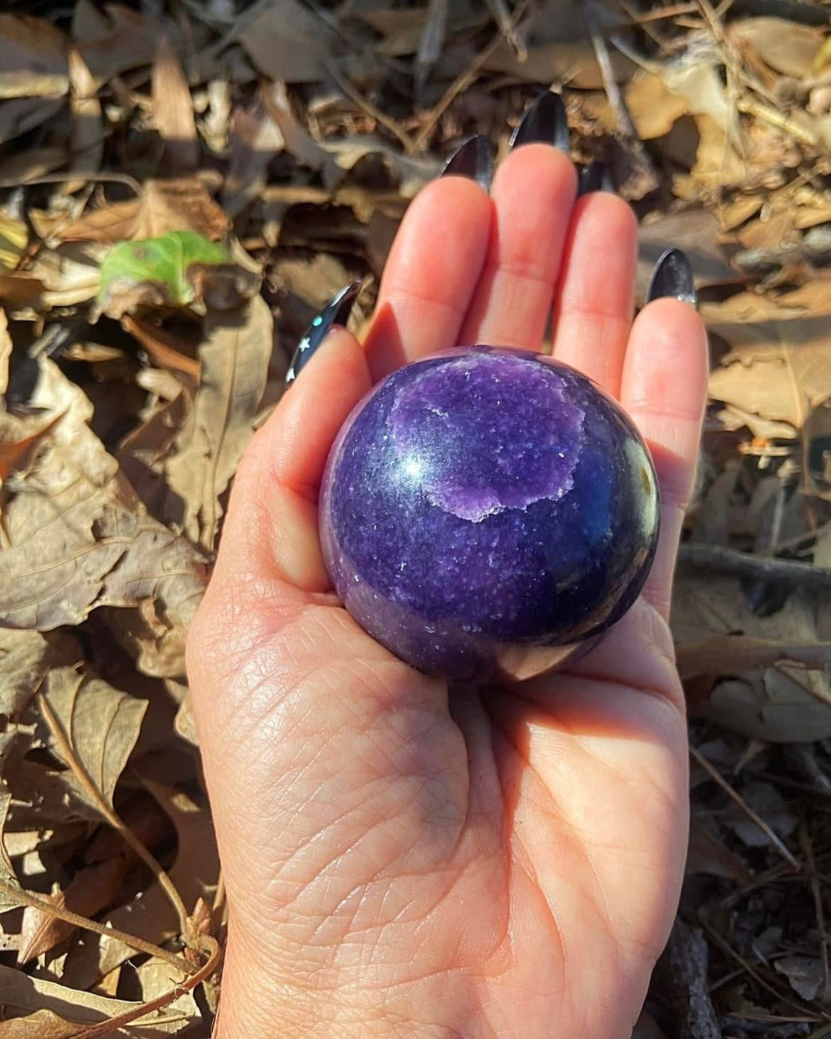 Lepidolite Sphere