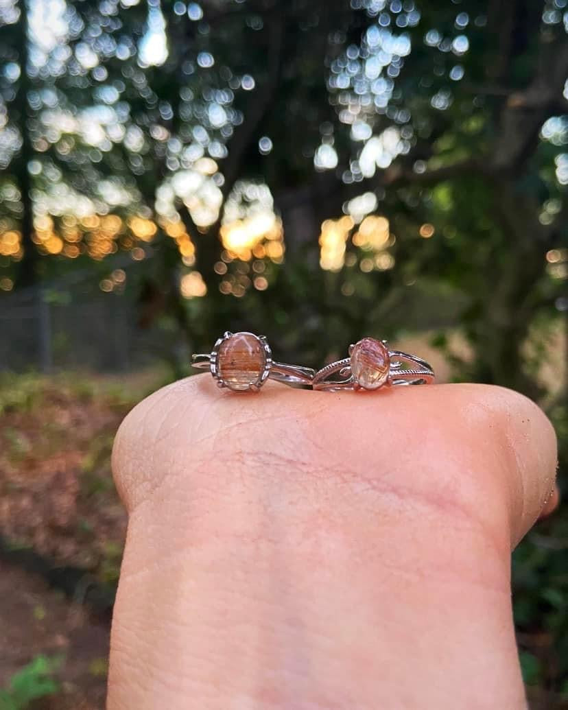 Rutilated Quartz Rings