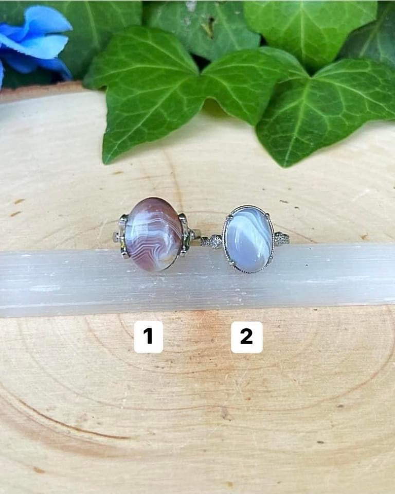 Banded Agate Rings