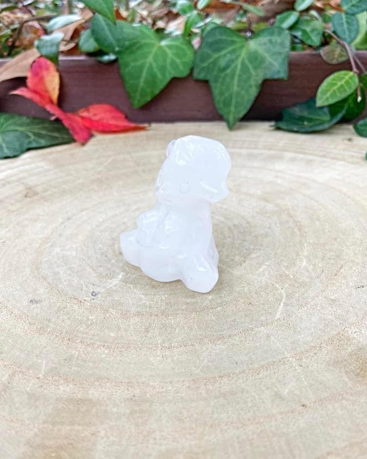 Clear Quartz Christmas Bear