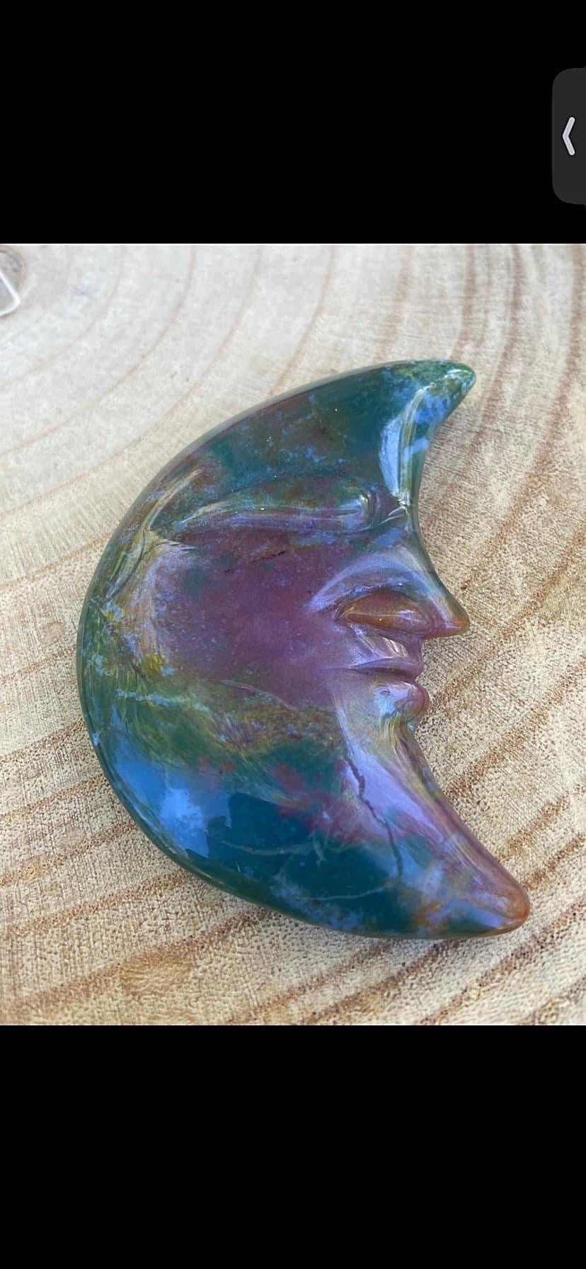 Ocean Jasper Moon Face