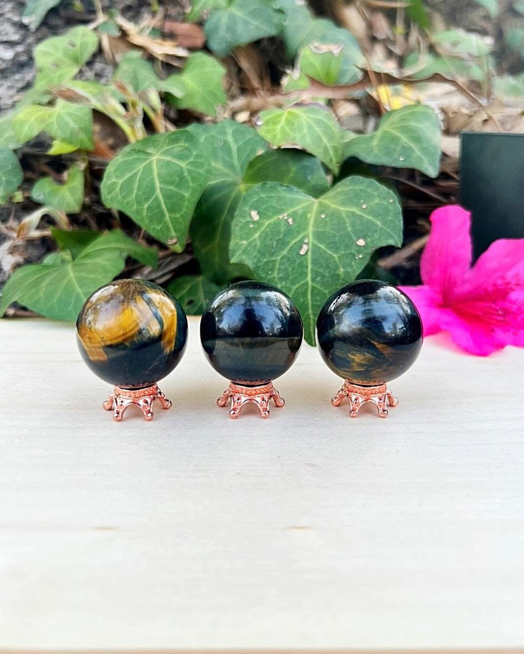 Blue Tiger’s Eye Spheres