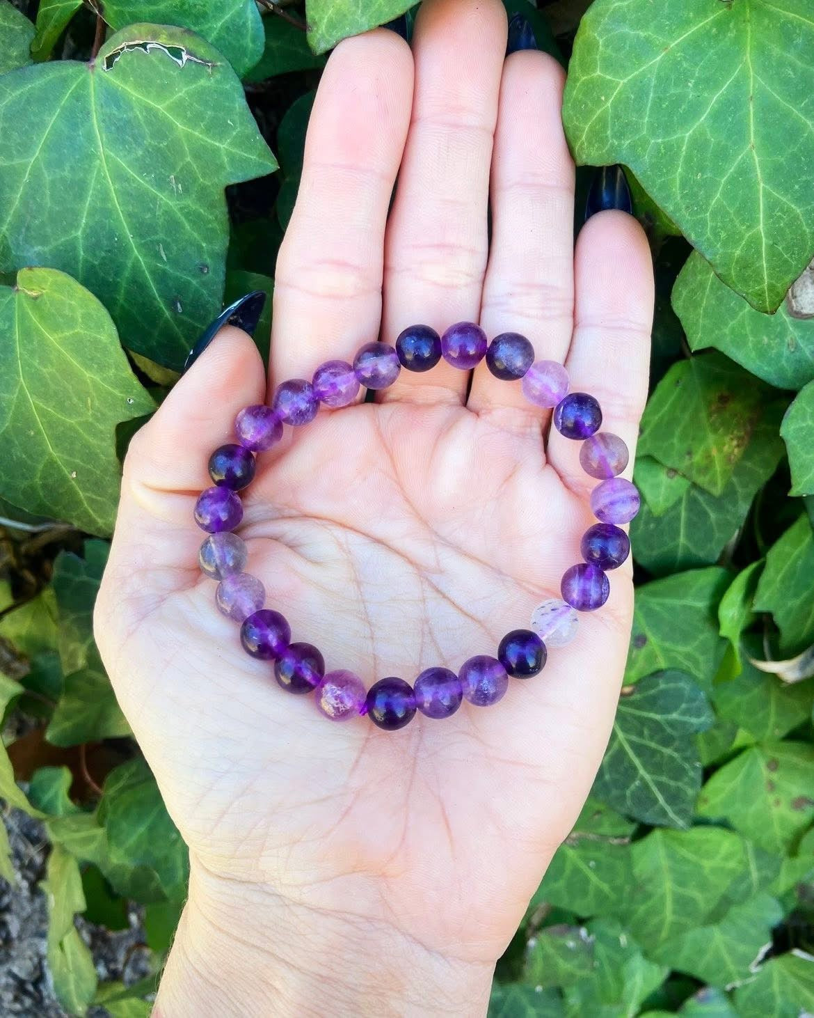 Purple Fluorite Bracelets - 8mm