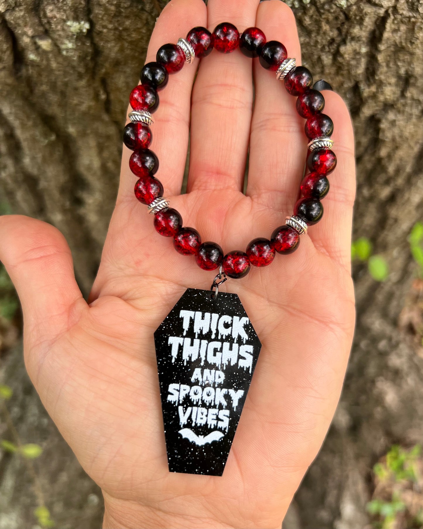 Thick Thighs and Spooky Vibes Bracelet