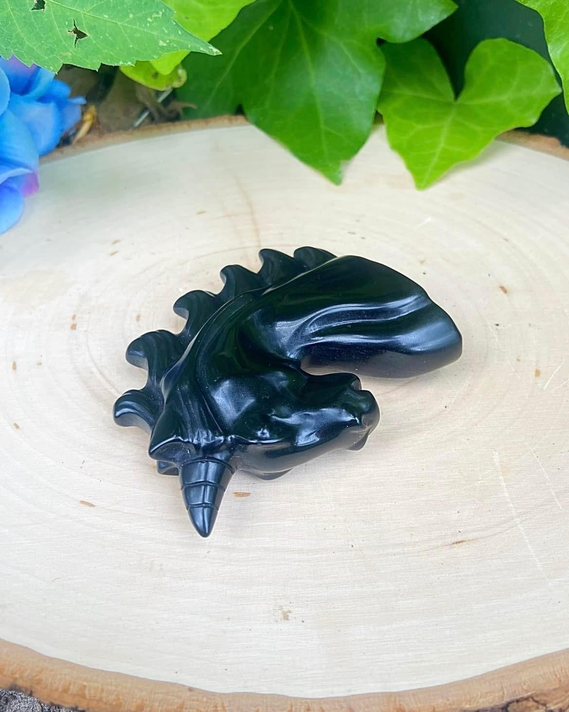 Black Obsidian Unicorn