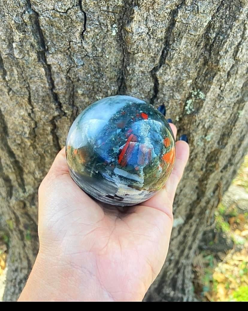 African Bloodstone Sphere