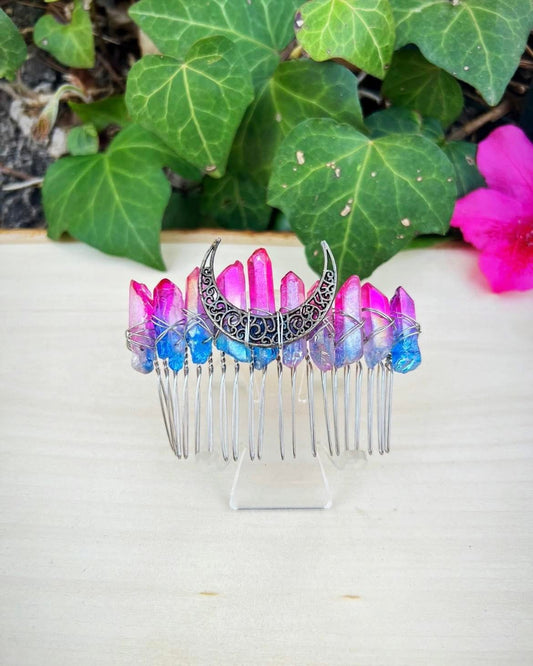 Aura Quartz Hair Pin