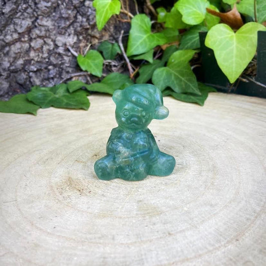 Fluorite Christmas Bear