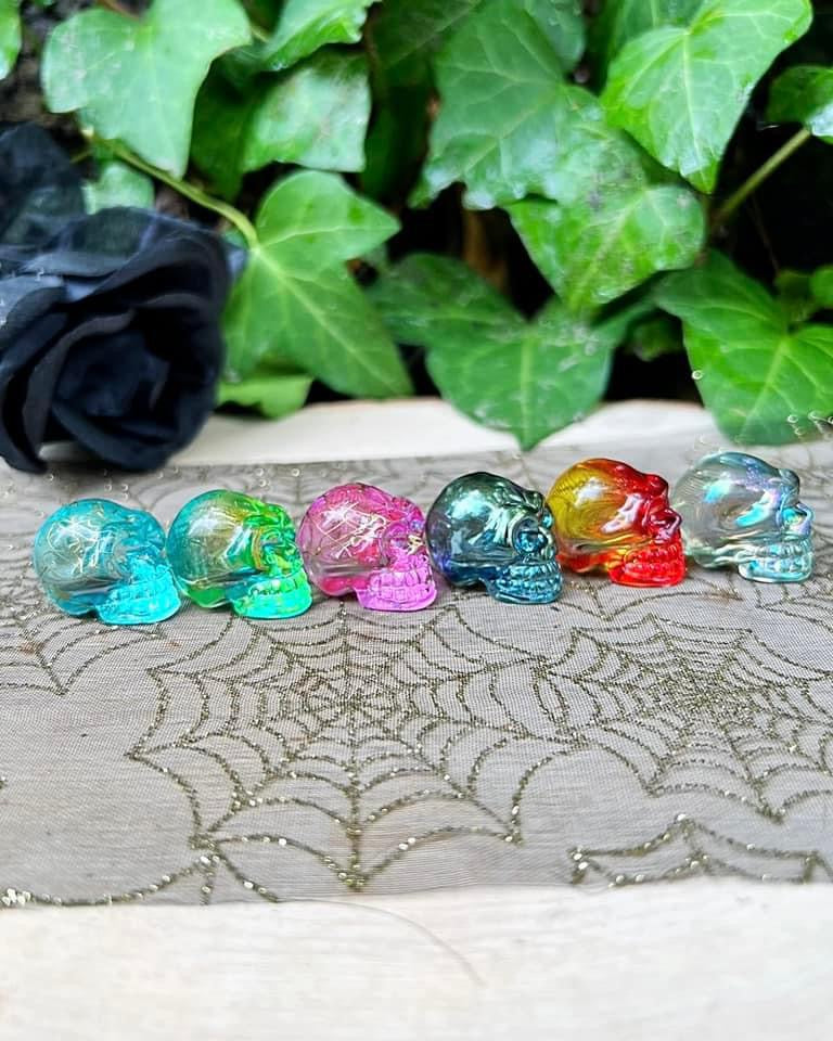 Aura Glass Skulls