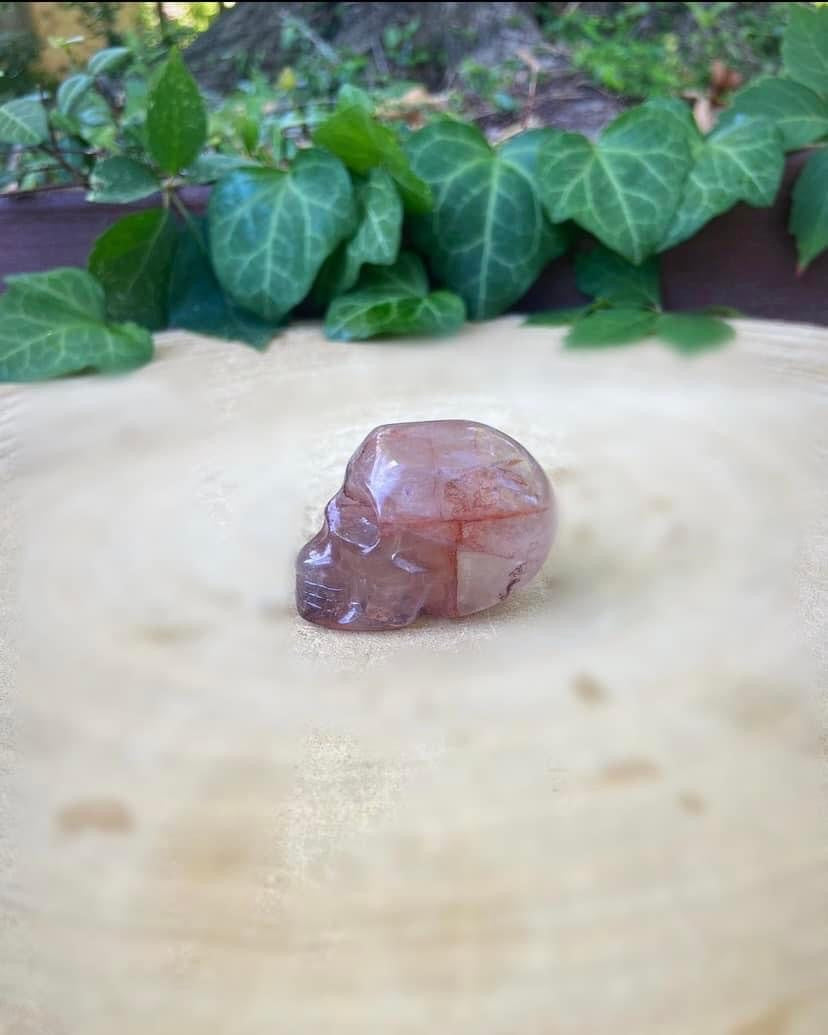 Fire Quartz Skull