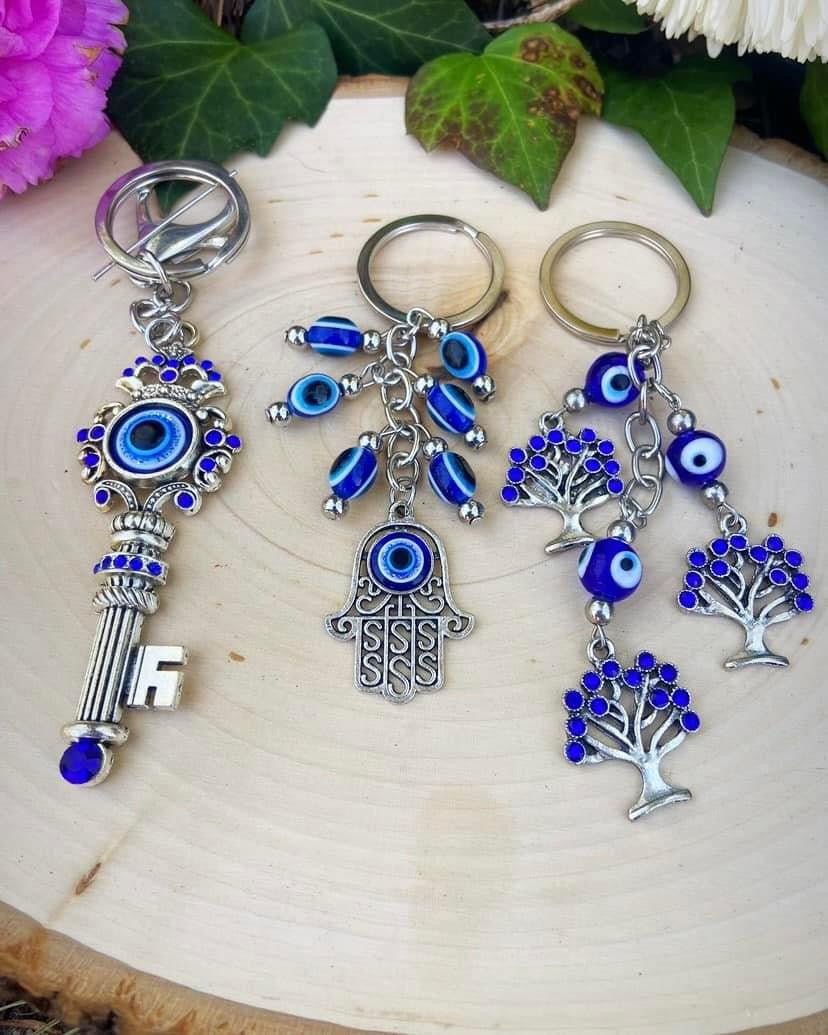 Evil Eye Hamsa Keychains