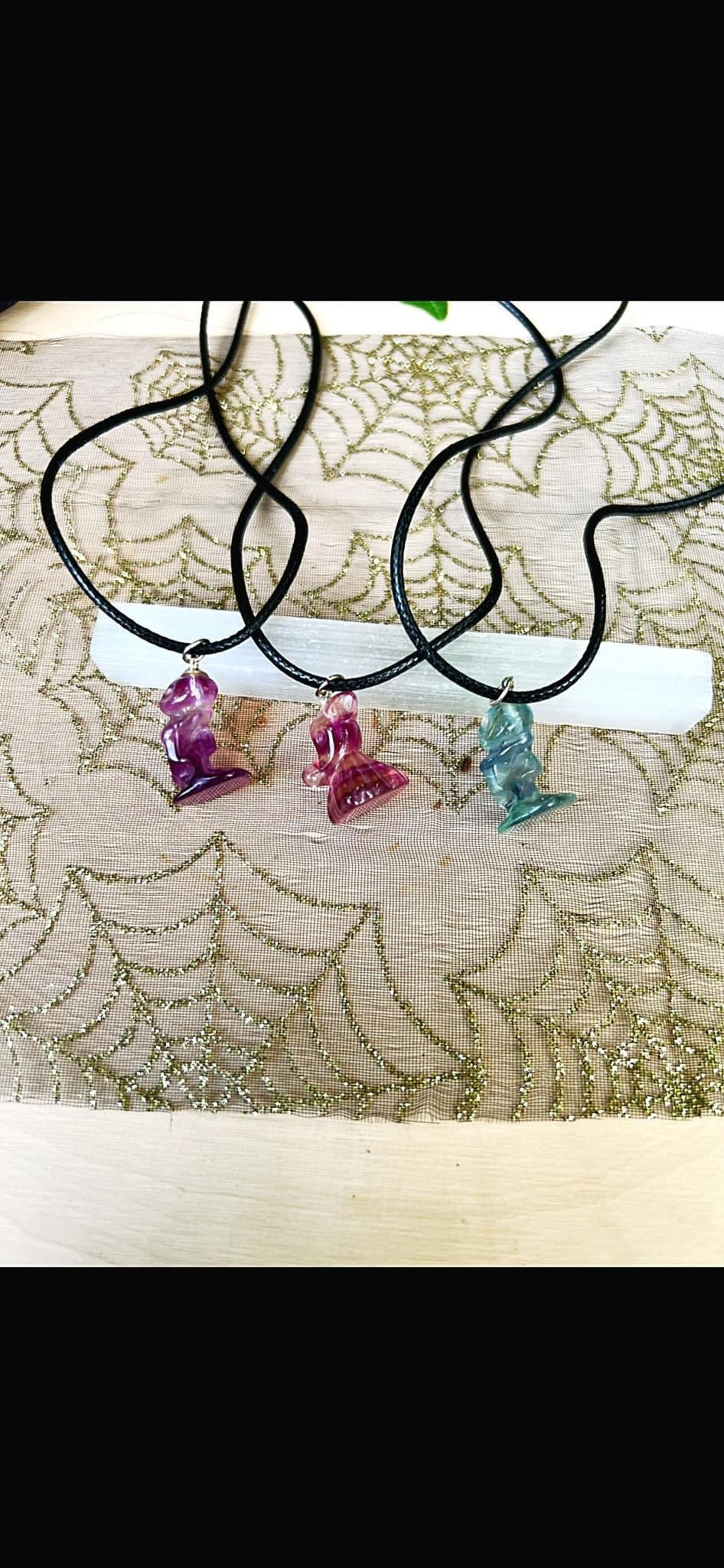 Fluorite Jack and Zero Necklaces