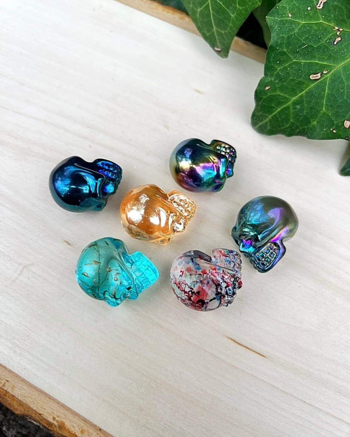 Aura Glass Skulls