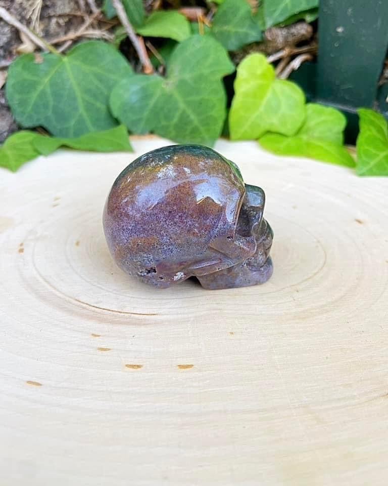 Ocean Jasper Skull