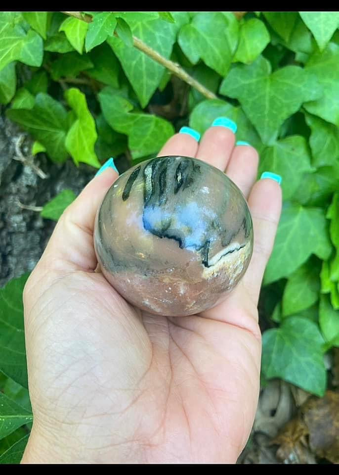 Pink Zebra Jasper Sphere