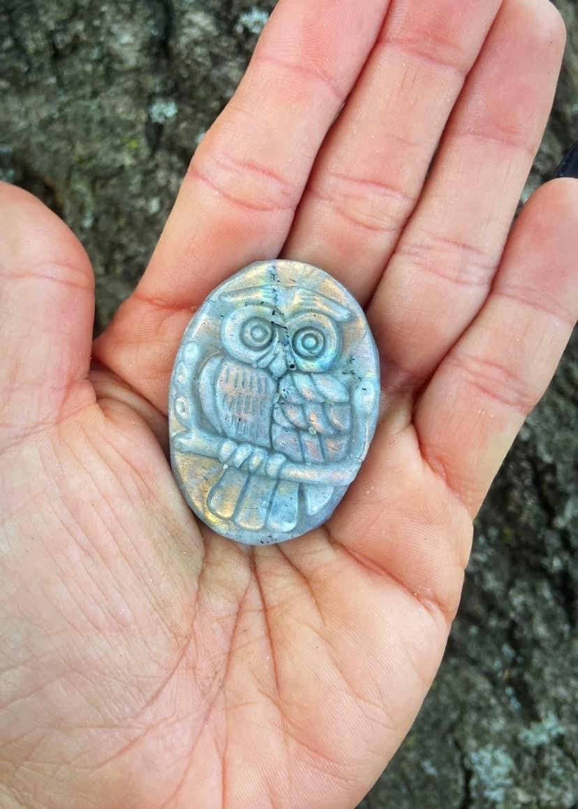 Labradorite Owl