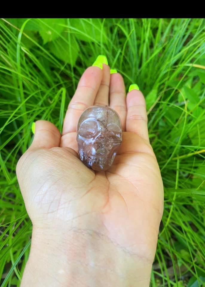 Fire Quartz Skull