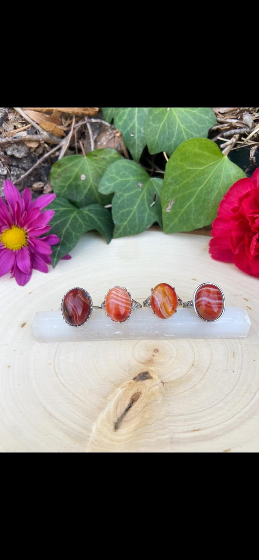 Banded Agate Rings