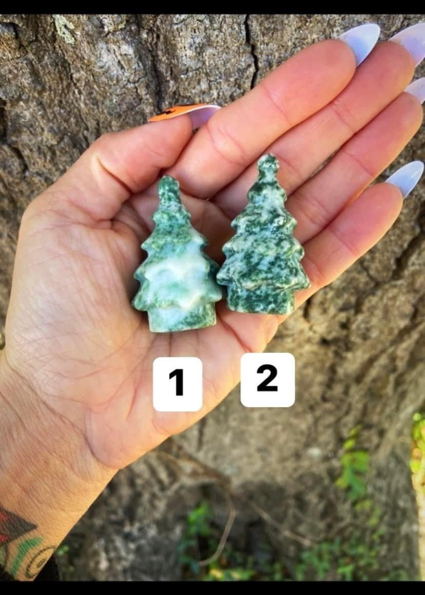 Tree Agate Christmas Trees