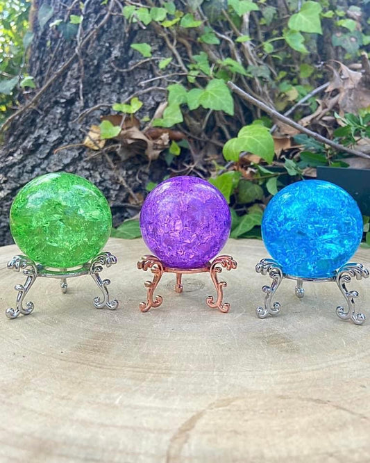 Crackle Quartz Spheres