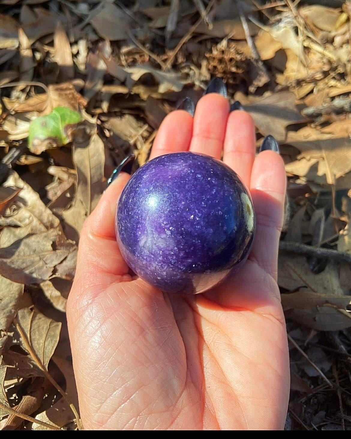 Lepidolite Sphere