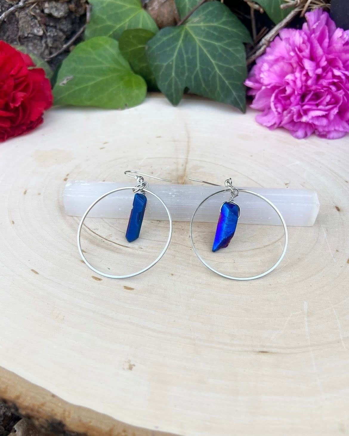 Aura Quartz Earrings
