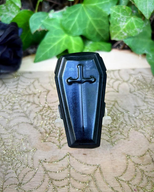 Black Obsidian Coffin