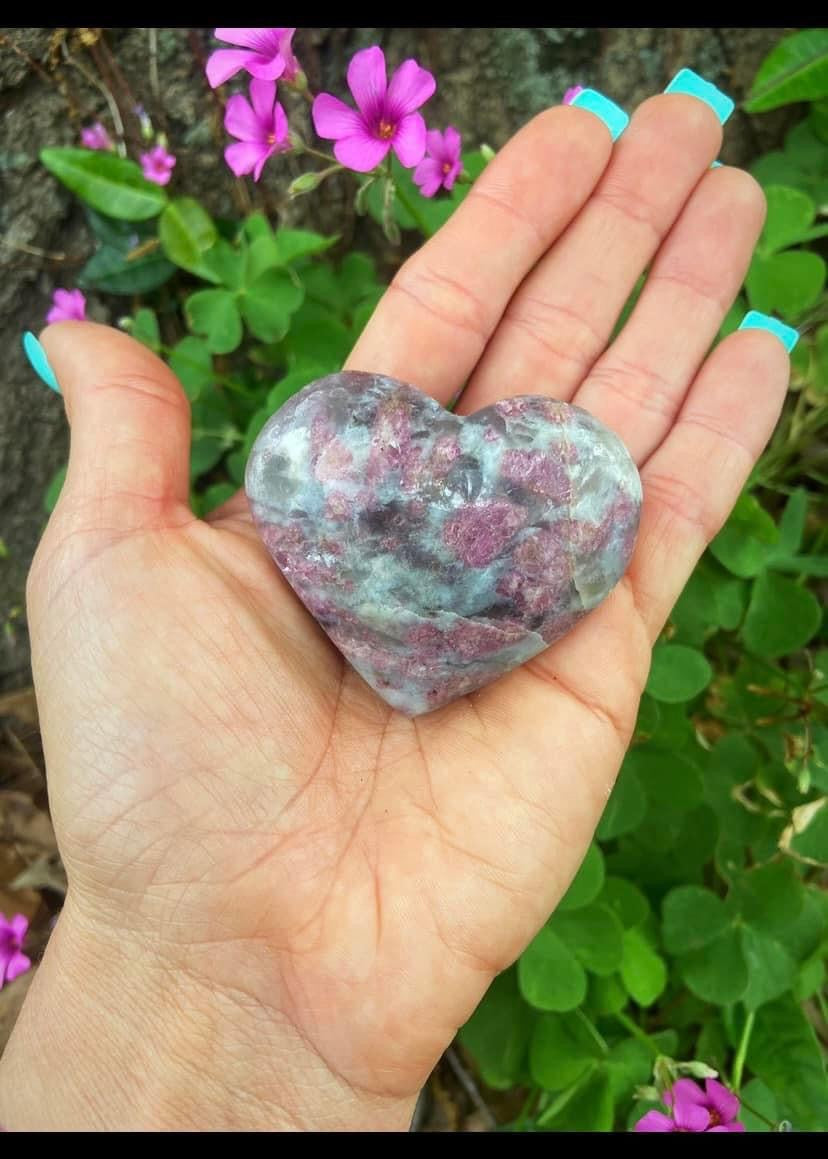 Pink Tourmaline Heart