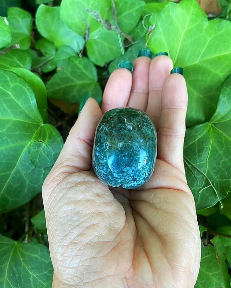 Moss Agate Skull