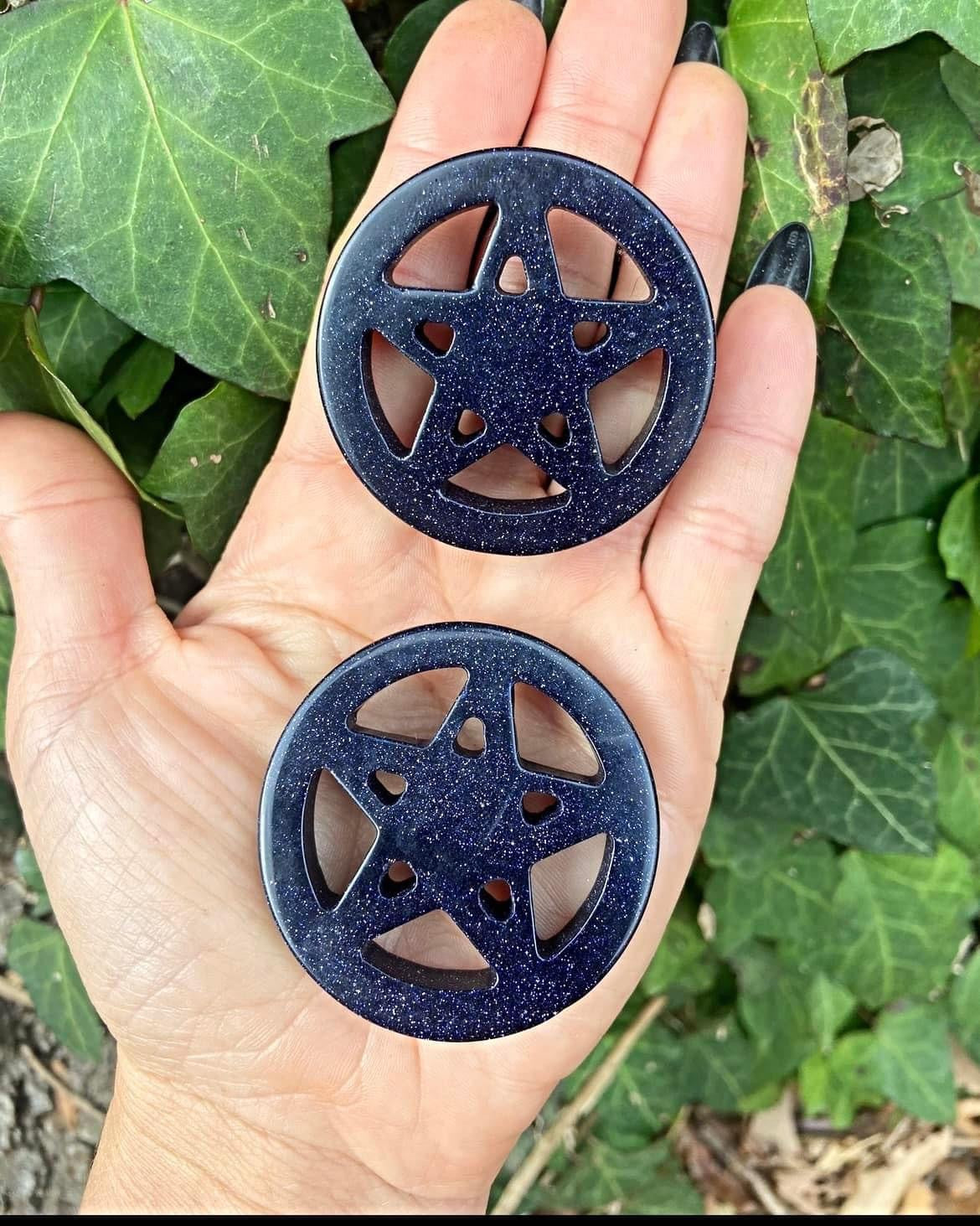 Blue Sandstone Pentacles