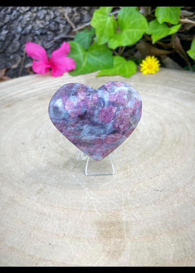 Pink Tourmaline Heart