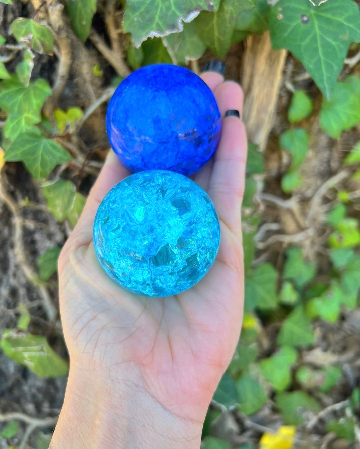 Crackle Quartz Spheres
